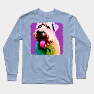 Soft Coated Wheaten Terrier Pop Art - Dog Lover Gifts Long Sleeve T-Shirt